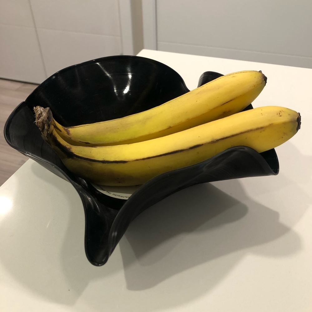 Funky vinyl record bowl!